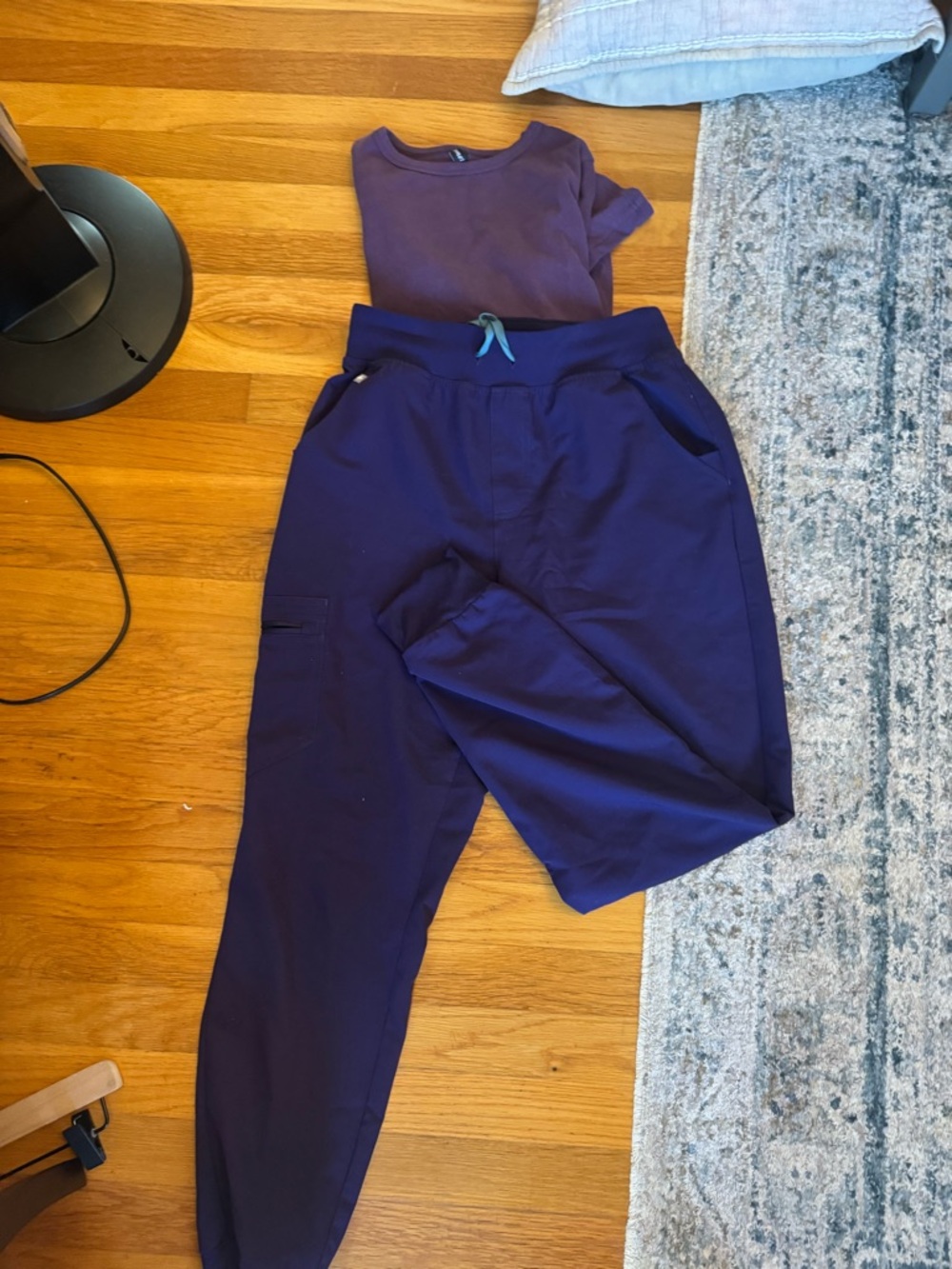 Figs Navy Purple Jogger Pants